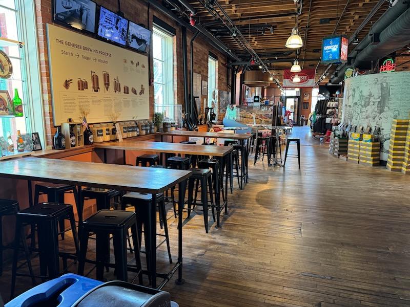 Photo of tables at the Brew House